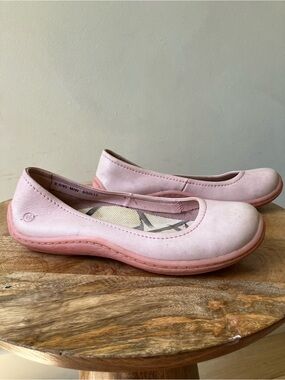 Born | Barbie Pink Leather Ballet Flat